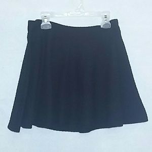 Black, textured, skater skirt sz 16
